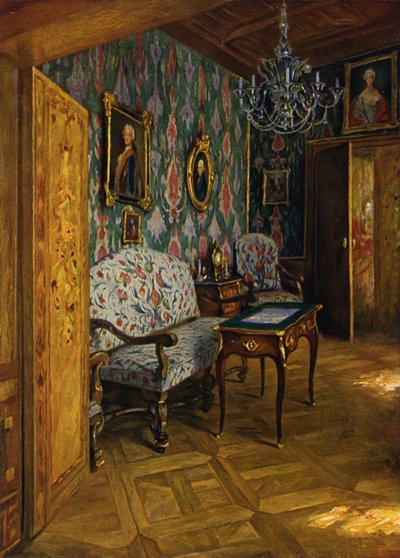 Salão de rococó em Castle Sigmaringen de Unbekannt Unbekannt